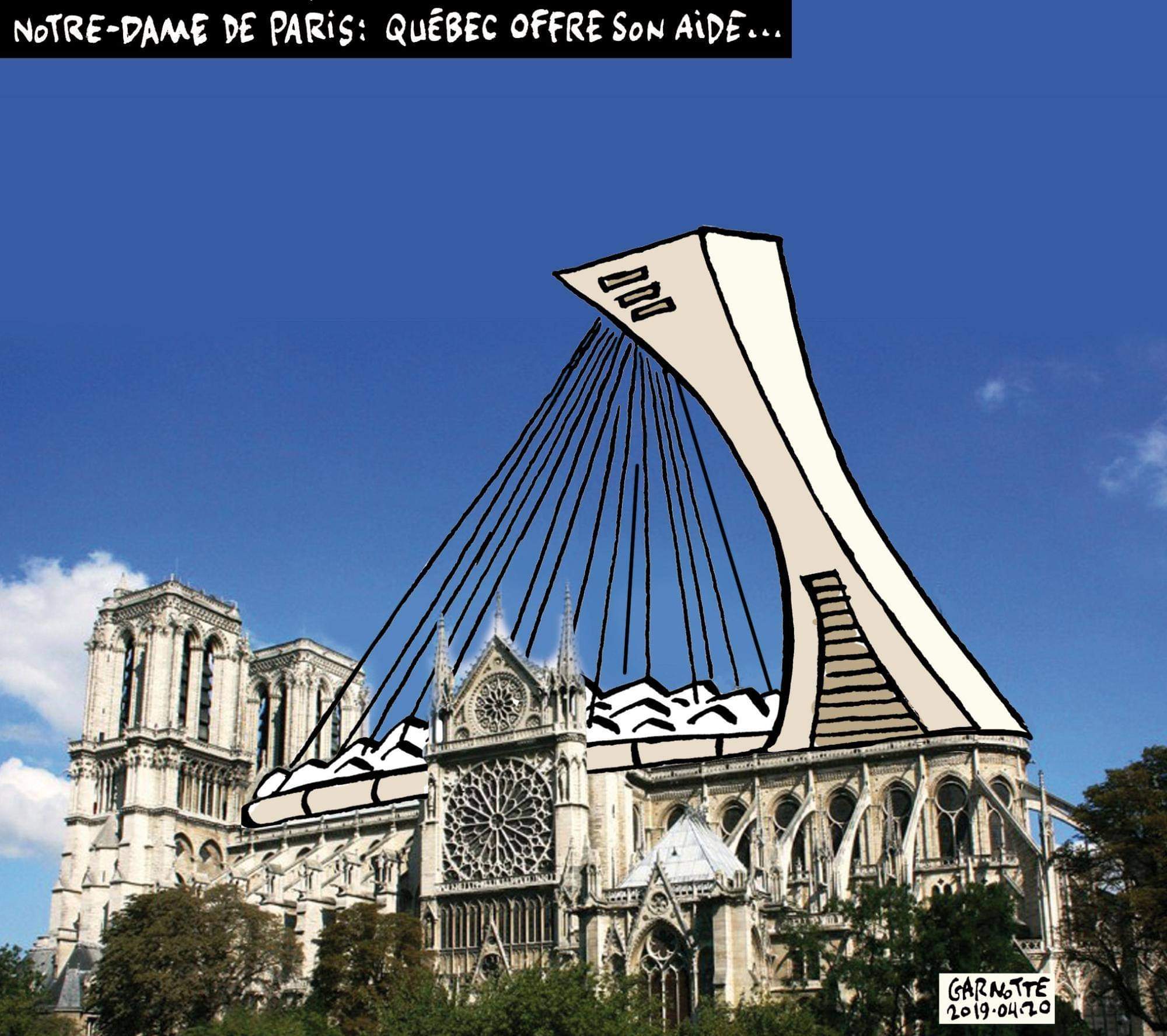 Notre-Dame de Paris : Québec offre son aide